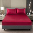 thumbnail image 3 of Children Mattress Pad Full Size Fitted Bed Sheet Extra Soft Wrinkle Breathable Solid Color Mattress Protector Single Fitted Sheet Cover, 3 of 8