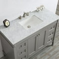thumbnail image 4 of Vinnova Catania 48" Single Bathroom Vanity in Gray with Carrara White Marble Countertop, 4 of 6