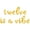 Gold, variant on Cursive Script Letter Balloons - TWELVE IS A VIBE 16" Inch Alphabet Letters Foil Mylar Balloon 12th Birthday Party Banner (Gold)