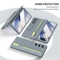 thumbnail image 2 of ELEHOLD Rugged Case For Samsung Galaxy Z Fold 7 Heavy Duty Shockproof Full Body Pritection Hinge Cover, [Invisible Kickstand], [Built-in Front Screen Protector], [Stylus & Pen Holder] -Gray, 2 of 7