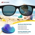 thumbnail image 3 of Gafas de Sol Polarizadas de Caucho para Niños RIVBOS, Edad 3-10, Modelo RBK004-2, 3 of 6