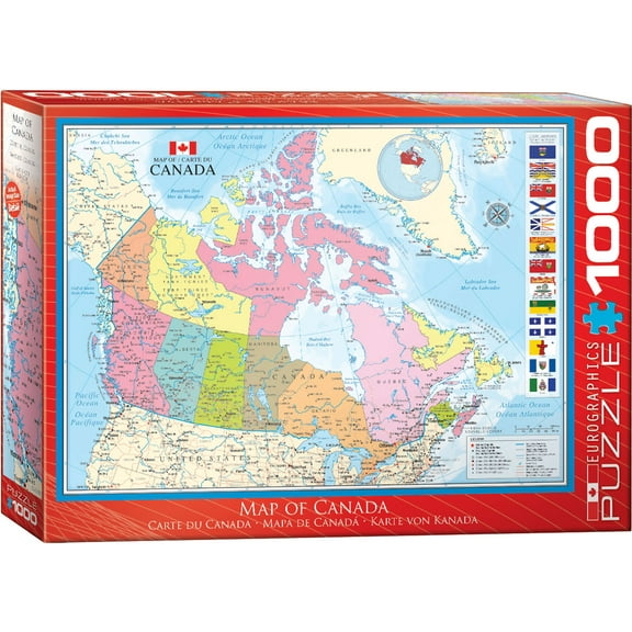 Map of Canada 1000-Piece Puzzle
