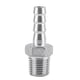 thumbnail image 1 of Durable Stainless Steel Male Thread Pipe Fitting Barb Hose Tail Connector Fuel (1/4"x8mm), 1 of 2