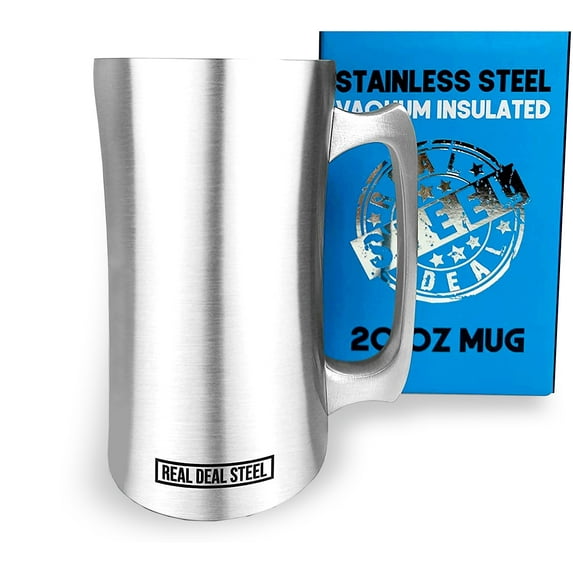 Insulated Beer Mug with Handle - Real Deal Steel