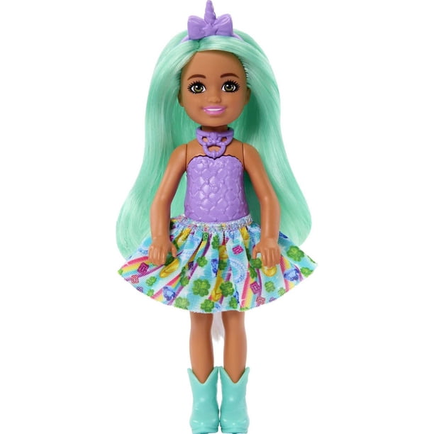 Cabello verde Chelsea de Chelsea inspirado en Barbie Unicornio, Gamedepot USA