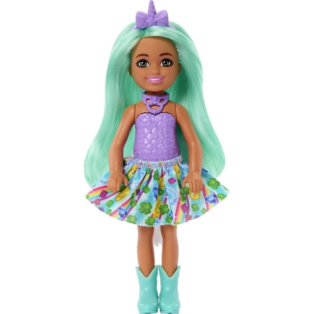 Cabello verde Chelsea de Chelsea inspirado en Barbie Unicornio, Gamedepot USA