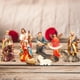 thumbnail image 5 of Figuras de Belén de 11 Uds., adornos navideños artísticos de pesebre de Jesús, conjunto de pesebre colorido, adornos para mesa centro de mesa y, 5 of 8