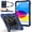 Deep Blue, variant on REQO Heavy Duty Protection Compatible with iPad A19 12th/A16 11th(2026/2025) Case,Multi-Function Shockproof Cover with Rotating Stand, Kickstand, Hand Strap & Shoulder Strap