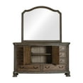 thumbnail image 3 of Bowery Hill 2-Piece 8-Drawer Traditional Wood Dresser and Mirror in Natural, 3 of 5