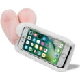 thumbnail image 3 of Plush Rabbit Case Compatible with Samsung Galaxy A23 5G/4G,Fluffy Fuzzy Cute 3D Bunny Ears Soft Warm Case Faux Fur Shockproof TPU Back Cover with Bling Diamond Chic Bowknot,Pink and White, 3 of 5