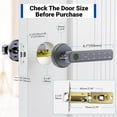 thumbnail image 7 of Smart Door Lock,Blacksmith 5 in 1 Smart Door Handle with Built-in WiFi Gateway and Fingerprint,App,Password,Key,Card Unlock,Smart Lock for Door,Gray, 7 of 7