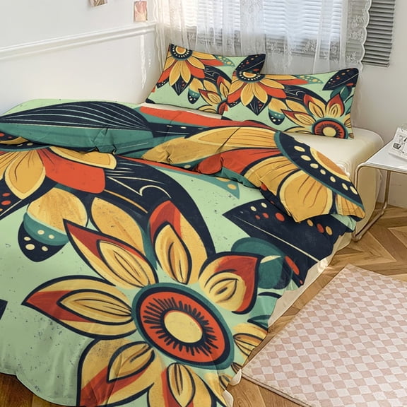 Bohemian Mandala (119) Bedding Set Couple Bedclothes Pillowcase Customized Home Textiles Bed Set for Bedroom Decoration