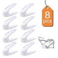 thumbnail image 1 of Langgg 8PCS Adjustable Shoes Organizers Slots Shoe Stands Foot Stands Space Saving, 1 of 8