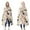 Chihuahua and Pioneer, variant on Wearable Blanket,Doberman Dog Pattern with Pioneer Flower Hooded Wearable Flannel Blanket for Adults & Teens,Winter Poncho Shawl Wrap Cape Cozy Anti-Pill,60"x80"