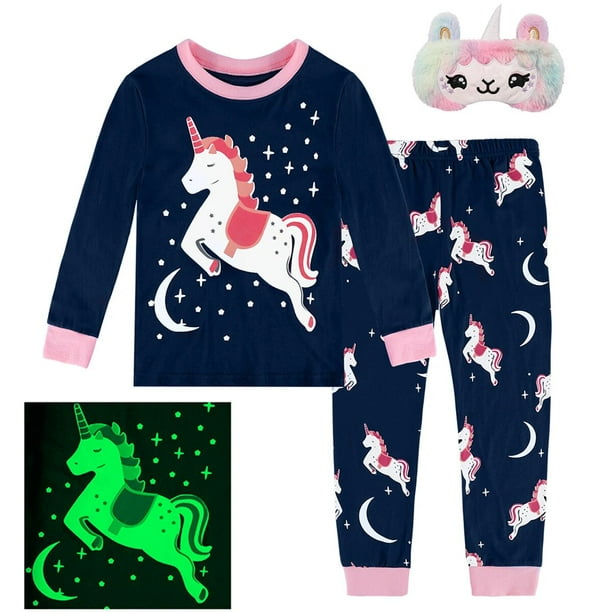 Pijamas para niños niña niño Unicornio esqueleto Halloween ropa de dormir infantil lindo carnaval Pijama Unicornio Infantil