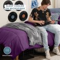 thumbnail image 3 of Bare Home Down Alternative Comforter Set - 2-Pieces - All Seasons - Twin/Twin-XL, Plum, 3 of 8