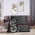 thumbnail image 4 of Stepdad Gifts Bonus Dad Stepped Up Dad Blanket from Stepdaughter Stepson Step Up Daddy Gifts for Fathers Day Birthday 50"x60" in, 4 of 5