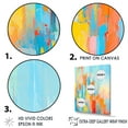 thumbnail image 3 of Designart "Vibrant Contemporary Array of Colors" Abstract Painting Floater Framed Canvas Prints, 3 of 5