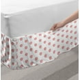 thumbnail image 2 of Pig Bed Skirt, Concept of Continued Piglet Silhouettes with Swirling Tails on a Plain Background, Elastic Bedskirt Dust Ruffle Wrap Around for Bedding Decor, 4 Sizes, Pale Pink White, by Ambesonne, 2 of 2