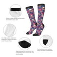 thumbnail image 3 of Rateoe Skull colorful flower daisy Pattern Women’s Knee High Crew Socks,Trouser Socks Comfortable, Breathable, Moisture-Wicking and Soft, 3 of 6