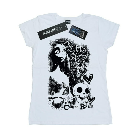 Corpse Bride T-Shirt en Coton avec Logo pour Femme