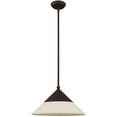 thumbnail image 2 of 1 Light Bronze Mini Pendant with Bronze Metal Shade with Hand Crafted Hardback Shade Shade, 2 of 5