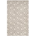 thumbnail image 2 of SAFAVIEH Arizona Briella Geometric Shag Area Rug, Ivory/Beige, 4' x 6', 2 of 9