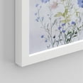 thumbnail image 5 of PixonSign Framed Wall Art Blue Wildflowers Floral Botanical Prints, Set of 4 Nature Wildernes Paintings, Rustic Wall Décor, Flower Plants Adhesive Canvas Poster for Home Decor - 8"x10" White, 5 of 5