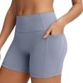 thumbnail image 2 of RUNNING GIRL Women's High Waisted Yoga Shorts with Pockets, Tummy Control Workout Biker Shorts for Running, Gym, Fitness, Athletic Training, 2 of 5