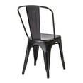 thumbnail image 2 of Bristow Armless Metal Chair in Matte Black Finish 4 Pack, 2 of 4