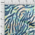 thumbnail image 2 of oneOone Velvet Blue Fabric Tropical Monstera Leaves Quilting Supplies Print Sewing Fabric By The Yard 58 Inch Wide, 2 of 4