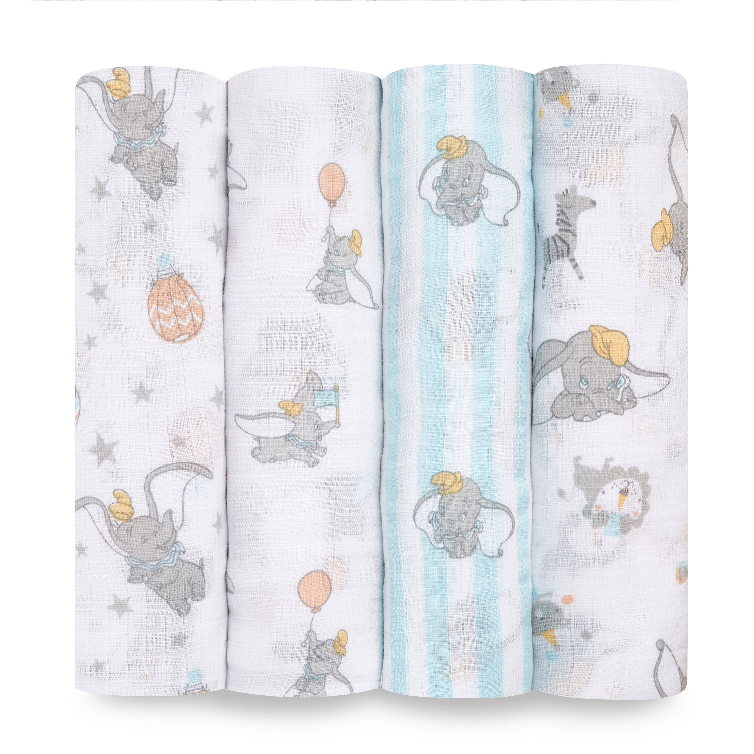 Anais Swaddleplus Multi-Use Muslin Swaddle Baby Blankets Pack of 4 NEW Aden 