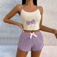 thumbnail image 2 of Ensemble de sous-Vêtements pour Femmes avec Design Imprimé Amour et Shorts, 2 of 5
