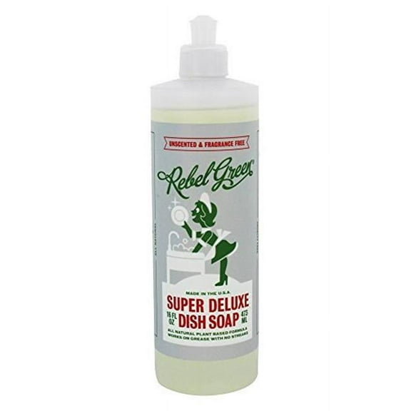 Rebel Green 2071363 16 fl oz Unscented Deluxe Dish Soap