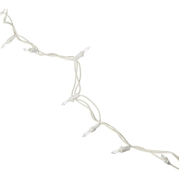 Christmas LED 100-Light Set, Warm White/White Wire