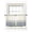 Blue, variant on Black Beige Striped Sheer Kitchen Tier Curtains 24 Inch length, Rod Pocket Half Curtains Short Drapes, Farmhouse Stripes Light Filtering Chiffon Small Window Treatments 2 Panels 27.5"W x 24"L