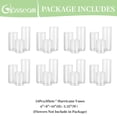 thumbnail image 4 of Glasseam Set of 24 Glass Cylinder Vase in Bulk for Wedding Centerpieces 3.3" Dia x（5.5"+7.5"+9.5")Tall Clear Hurricane Floating Candle Vases, 4 of 9
