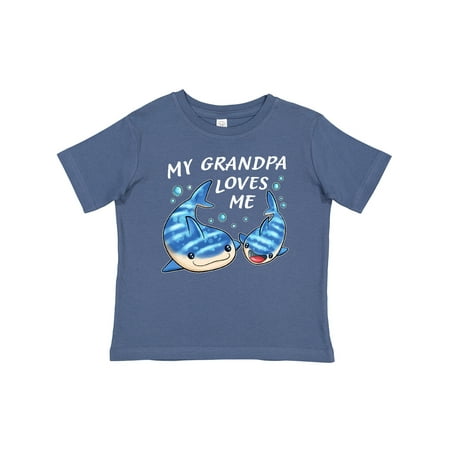 

Inktastic My Grandpa Loves Me- Whale Shark Gift Baby Boy or Baby Girl T-Shirt