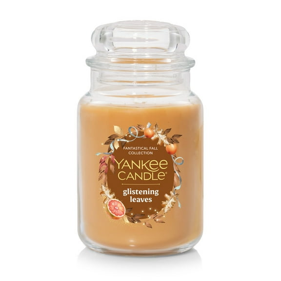 Yankee Candle Glistening Leaves Original Large Jar Scented Candles, 22 oz