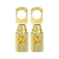 thumbnail image 1 of Reductor de entrada de amperios, 2 uds., calibre 8 de cobre, Audio estéreo para coche, Pin AWG, reductor de cable de tierra, tono dorado, 1 of 1