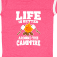 thumbnail image 4 of Inktastic Life is Better Around The Campfire Boys or Girls Baby Bodysuit, 4 of 5