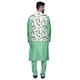 thumbnail image 3 of Atasi Traditional Mens Dupion Silk Kurta Pajama Set With Nehru Jacket Men Wear, 3 of 3