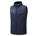 thumbnail image 4 of Penkiiy Heated Vest,Heating Vest Rechargeable,Warming Heated Jacket with 3 Heating Levels Unisex Battery Not Included Heated Vest Blue, 4 of 6