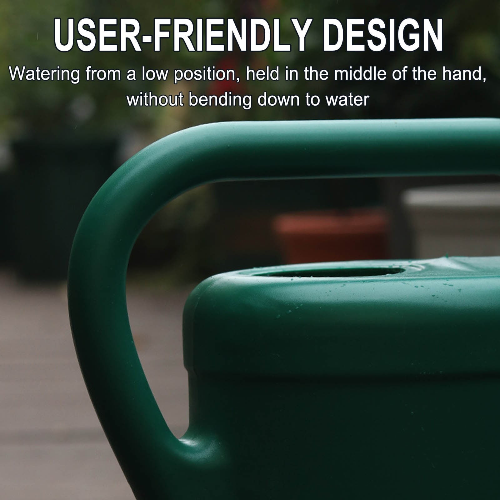 Byujiro 2.6 Gallon Large Capacity Long Spout Watering Can Plastic Garden Watering Can with Nozzle for Indoor Plants, Outdoor Flowers & Patio Gardening