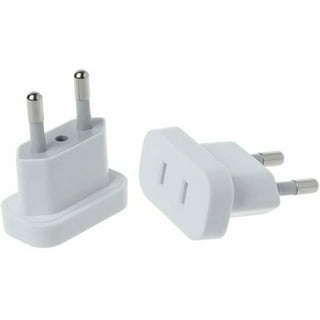 Adaptateur Prise Anglaise vers France Prise Anglaise Adaptateur Francais  Adaptateur Voyage UK vers Europe Adaptateur Type G vers Type E/F Blanc 2  Pièces : : High-Tech