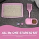 thumbnail image 5 of Kit de Inicio para Caja de Arena para Gatitos PAWISE con Entrada Baja en Color Rosa, 5 of 9