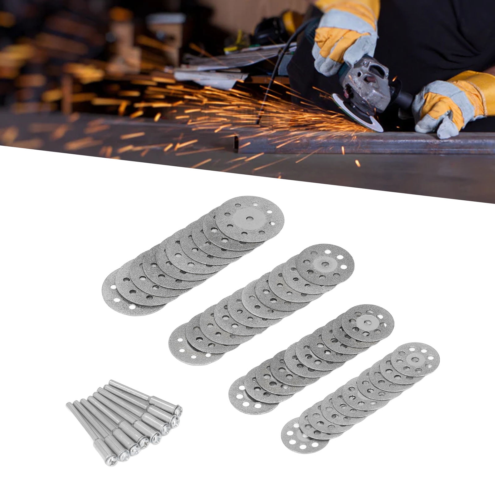 Zaqw 50 Pcs Cutting Wheel Kit Emery Cut Off Wheel Discs With