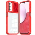 thumbnail image 4 of Designed for Motorola Moto G Stylus 5G 2024 Hybrid Cases with Sliding Camera Cover Transparent Back Slim Shockproof Bumper TPU Protective Phone Case Cover [Red], 4 of 7