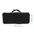 thumbnail image 2 of FOLOYORI Black Trumpet Carrying Case Canvas Protective Storage Bag with Shoulder Strap and Accessory Pocket, 2 of 6