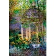 thumbnail image 2 of Rivera, John 13x18 White Modern Wood Framed Museum Art Print Titled - The Gazebo, 2 of 4